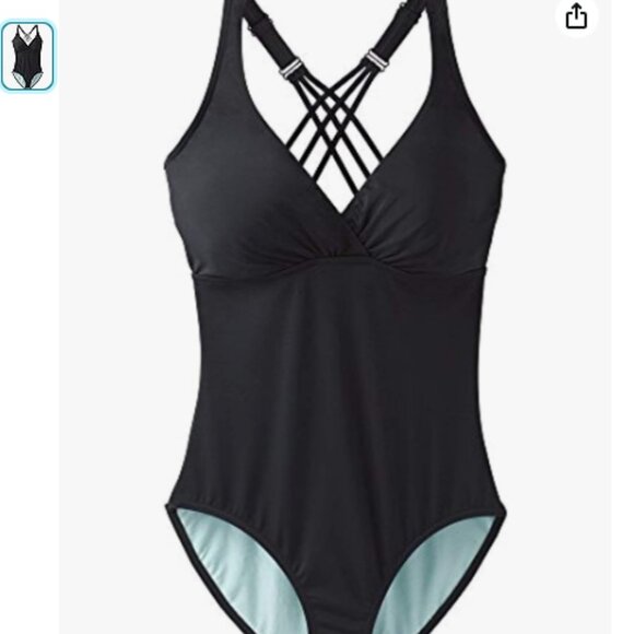 Prana Kayana One Piece DD-Cup Black Solid - Picture 1 of 3